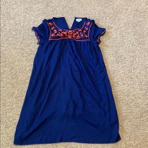 Blue and Orange Dress
